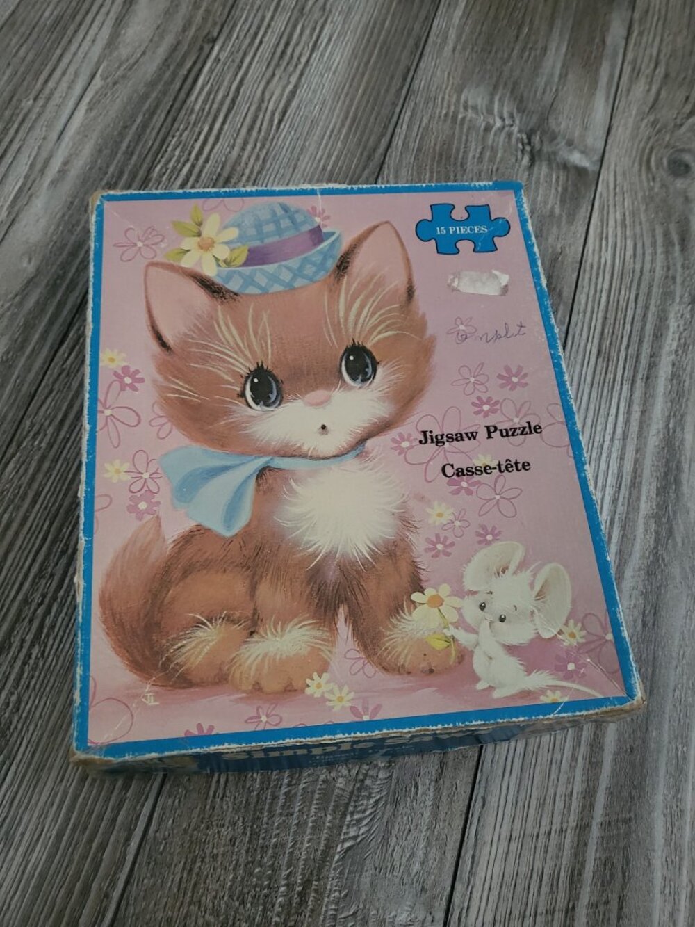 Vintage Parker Brothers Simple Saws Kitty Cat Puzzle F2169